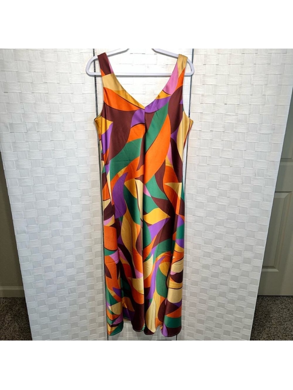 Joie Multi-Color Abstract Print Maxi Dress - Picture 3 of 6